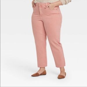 Ava & Viv, high rise, slim straight pants. Womans plus, Size 22